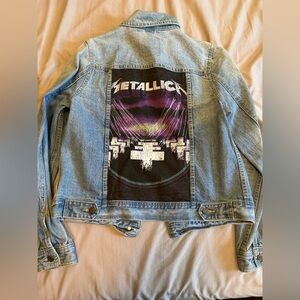 Metallica blue jean jacket